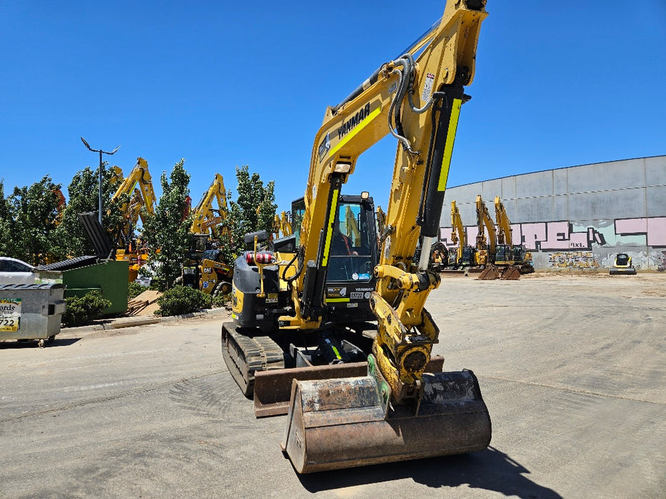 2021 YANMAR VIO80-1 8T EXCAVATOR (M722) WITH TILT HITCH, BUCKETS AND 2265 HRS