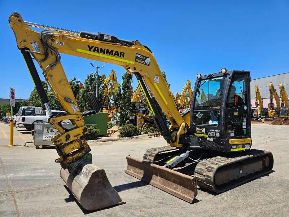 2021 YANMAR VIO80-1 8T EXCAVATOR (M722) WITH TILT HITCH, BUCKETS AND 2265 HRS