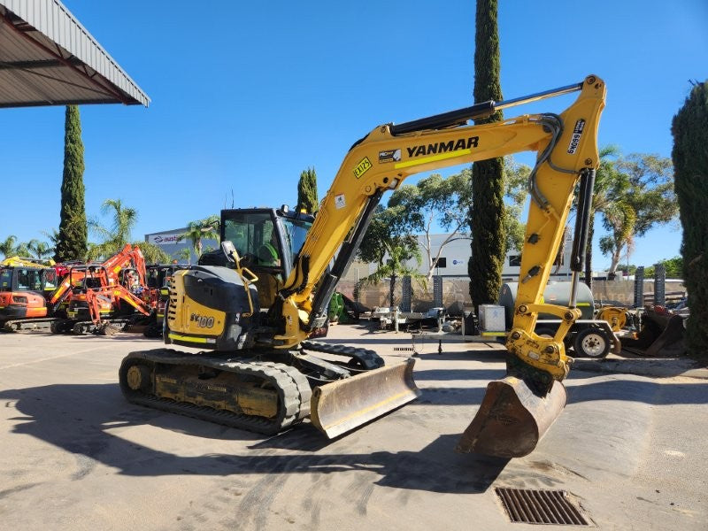 2022 YANMAR SV100-2 10T EXCAVATOR (EX125) WITH 3 X BUCKETS AND 1791 HOURS