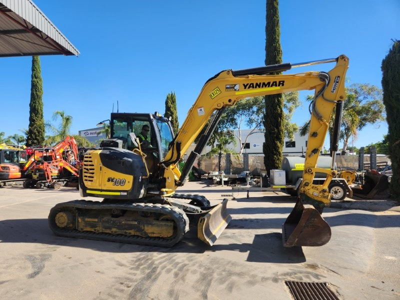2022 YANMAR SV100-2 10T EXCAVATOR (EX125) WITH 3 X BUCKETS AND 1791 HOURS