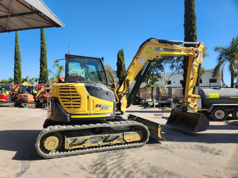 2022 YANMAR SV100-2 10T EXCAVATOR (EX125) WITH 3 X BUCKETS AND 1791 HOURS