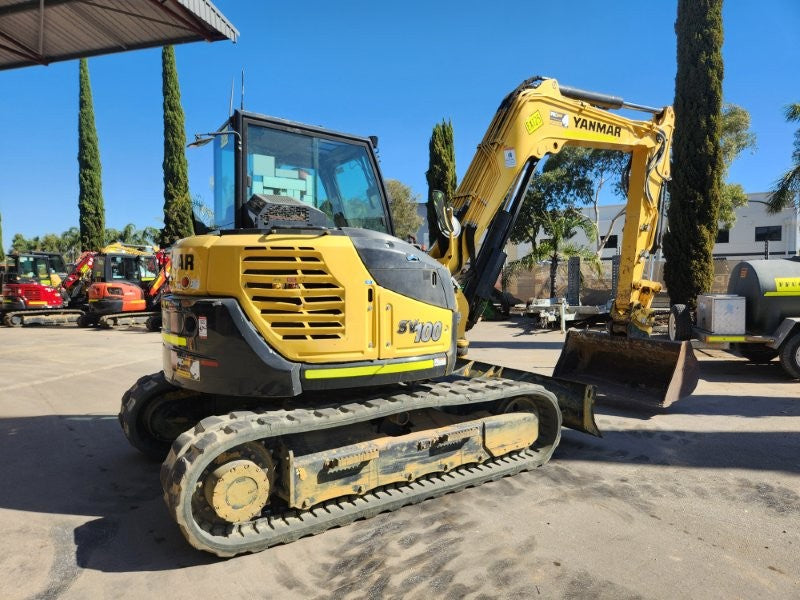 2022 YANMAR SV100-2 10T EXCAVATOR (EX125) WITH 3 X BUCKETS AND 1791 HOURS