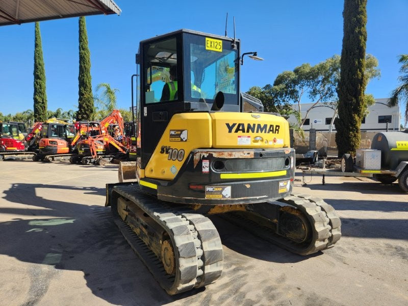 2022 YANMAR SV100-2 10T EXCAVATOR (EX125) WITH 3 X BUCKETS AND 1791 HOURS