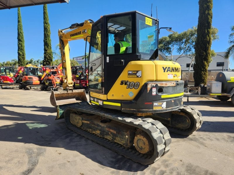 2022 YANMAR SV100-2 10T EXCAVATOR (EX125) WITH 3 X BUCKETS AND 1791 HOURS