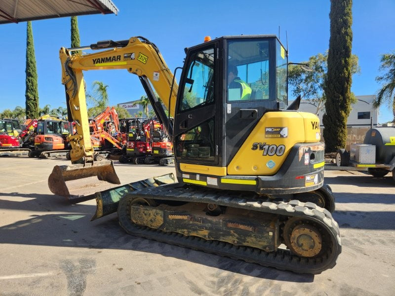 2022 YANMAR SV100-2 10T EXCAVATOR (EX125) WITH 3 X BUCKETS AND 1791 HOURS