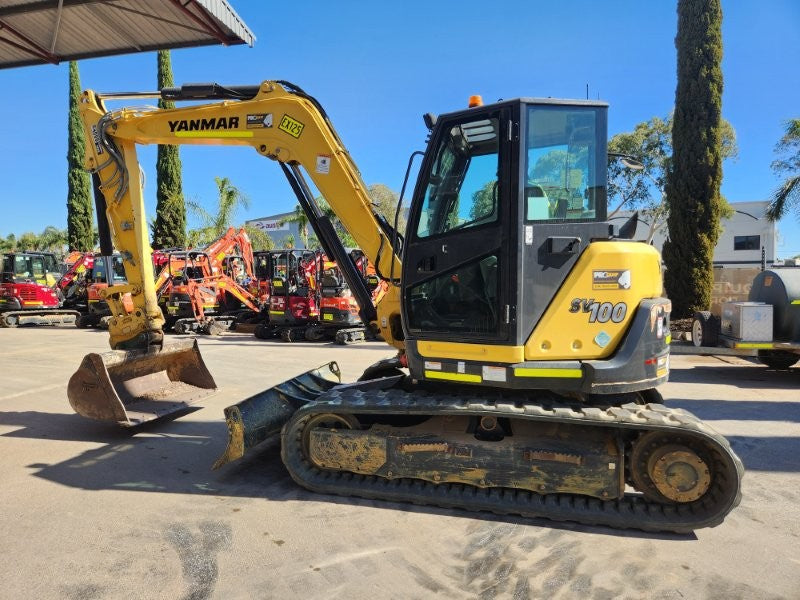 2022 YANMAR SV100-2 10T EXCAVATOR (EX125) WITH 3 X BUCKETS AND 1791 HOURS