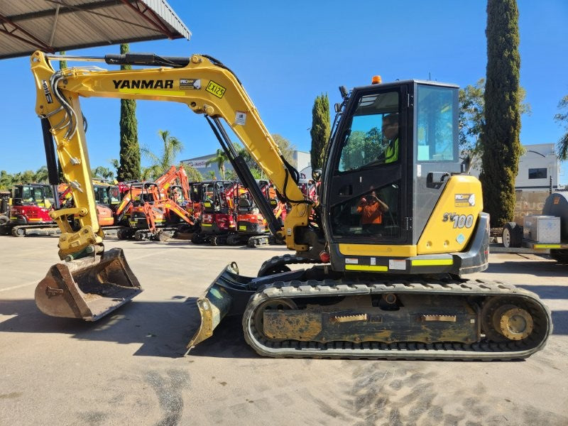 2022 YANMAR SV100-2 10T EXCAVATOR (EX125) WITH 3 X BUCKETS AND 1791 HOURS