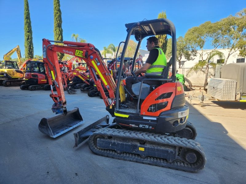 2022 KUBOTA U25 2.6T EXCAVATOR (EX169) WITH HITCH, BUCKETS, 990 HOURS