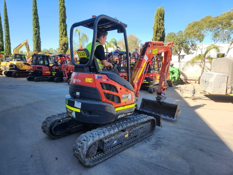 2022 KUBOTA U25 2.6T EXCAVATOR (EX169) WITH HITCH, BUCKETS, 990 HOURS