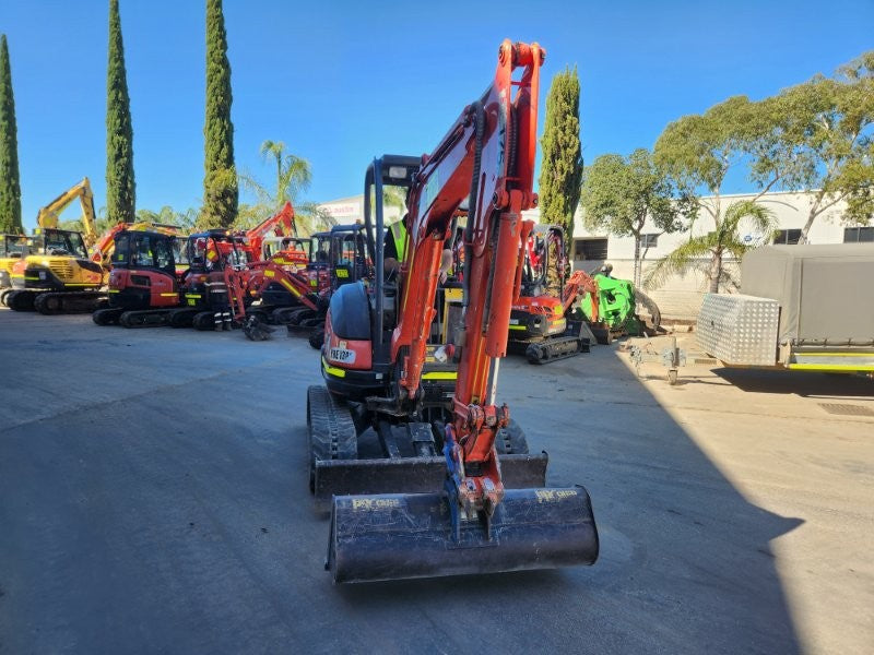2022 KUBOTA U25 2.6T EXCAVATOR (EX169) WITH HITCH, BUCKETS, 990 HOURS