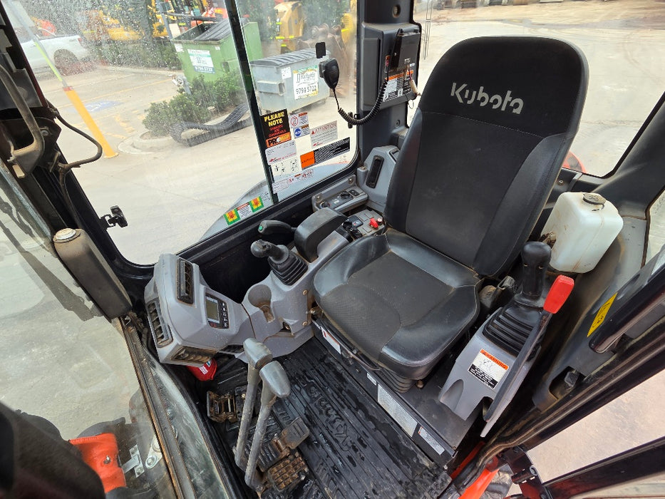 2019 KUBOTA U35-4 3.6T EXCAVATOR (M1081) WITH CAB, HITCH, BUCKETS AND 2040 HRS