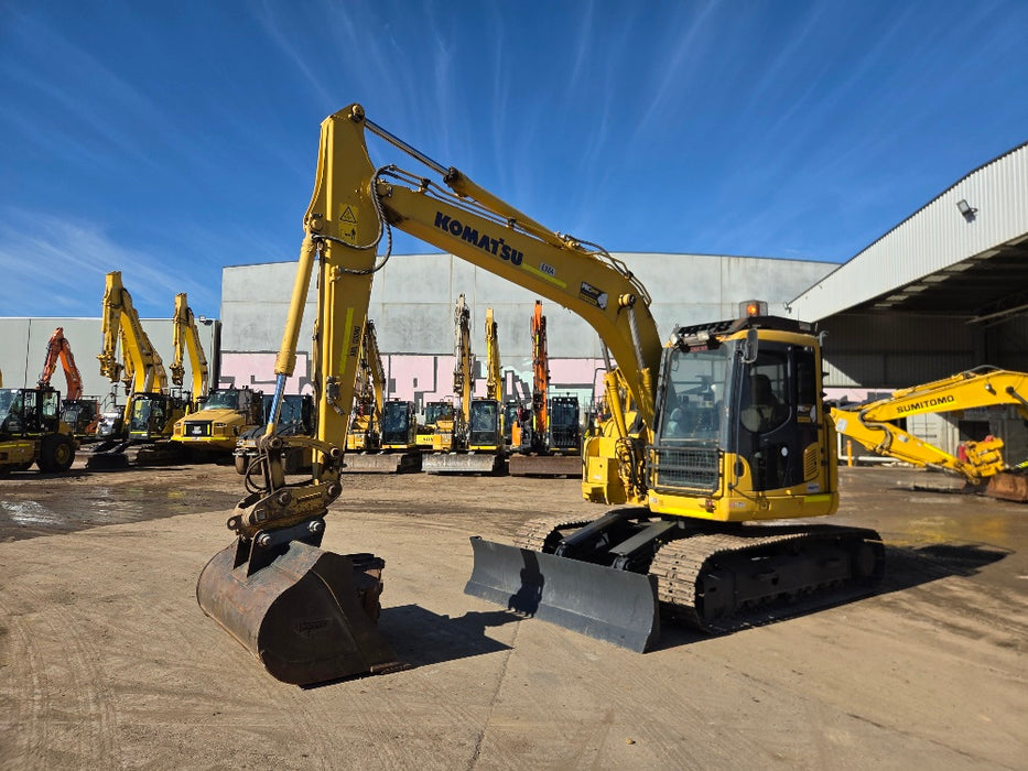 2018 KOMATSU PC138US-8 14T EXCAVATOR (EX64) WITH FULL CIVILI SPEC AND 3376 HRS