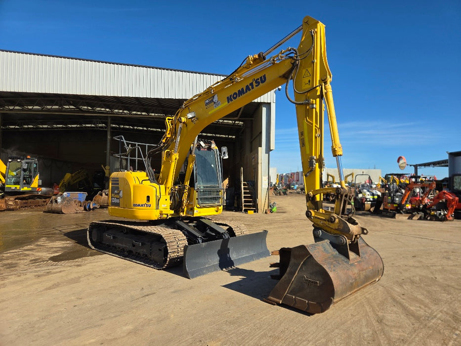 2018 KOMATSU PC138US-8 14T EXCAVATOR (EX64) WITH FULL CIVILI SPEC AND 3376 HRS