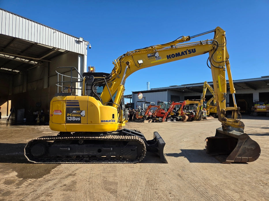 2018 KOMATSU PC138US-8 14T EXCAVATOR (EX64) WITH FULL CIVILI SPEC AND 3376 HRS