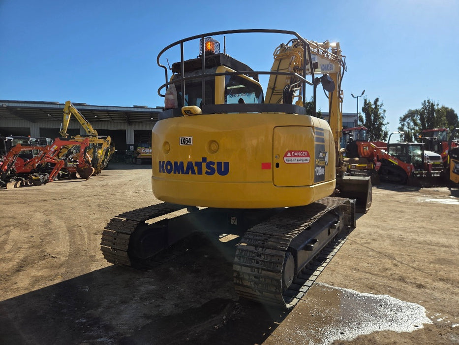 2018 KOMATSU PC138US-8 14T EXCAVATOR (EX64) WITH FULL CIVILI SPEC AND 3376 HRS
