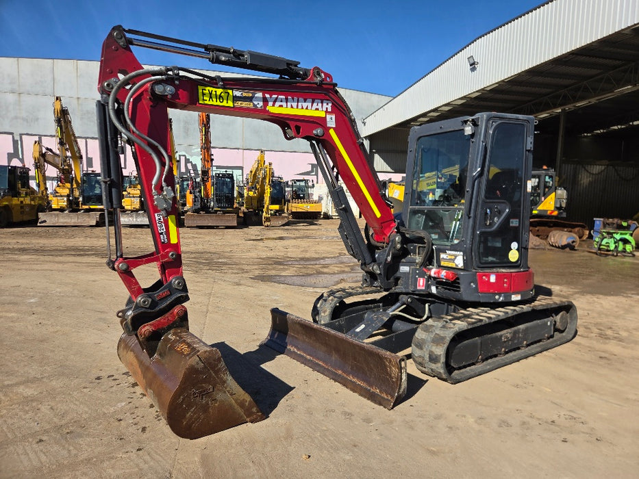 2022 YANMAR VIO50-6 5T EXCAVATOR (EX167) WITH CAB, HITCH, BUCKETS, 2015 HOURS