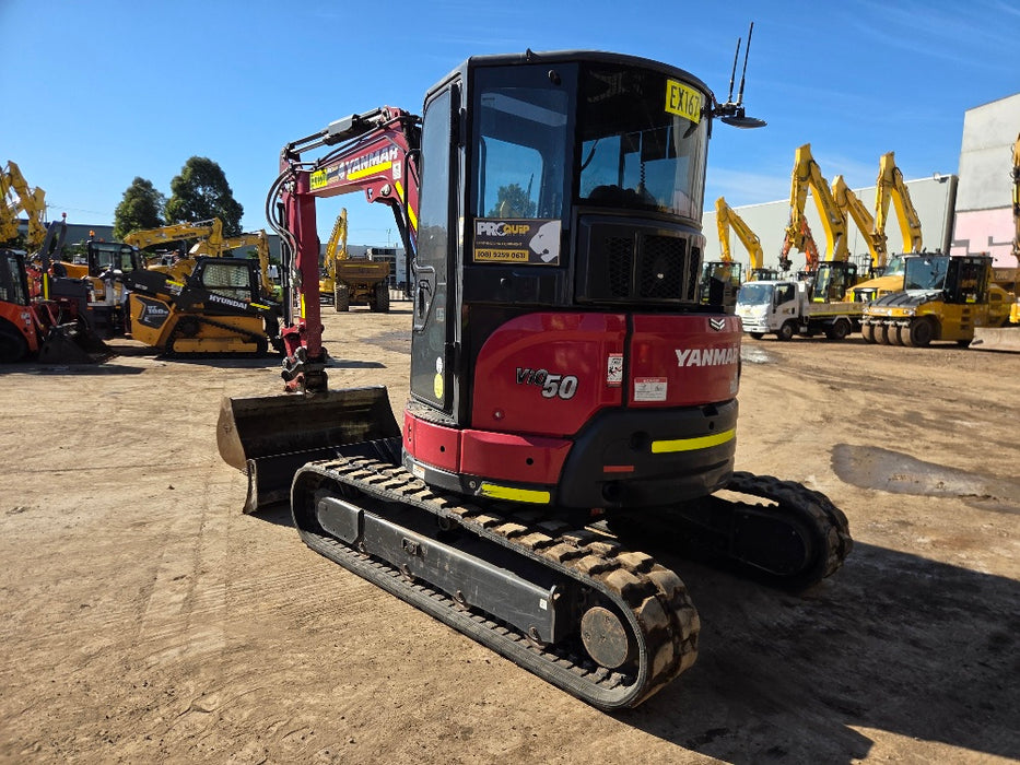 2022 YANMAR VIO50-6 5T EXCAVATOR (EX167) WITH CAB, HITCH, BUCKETS, 2015 HOURS
