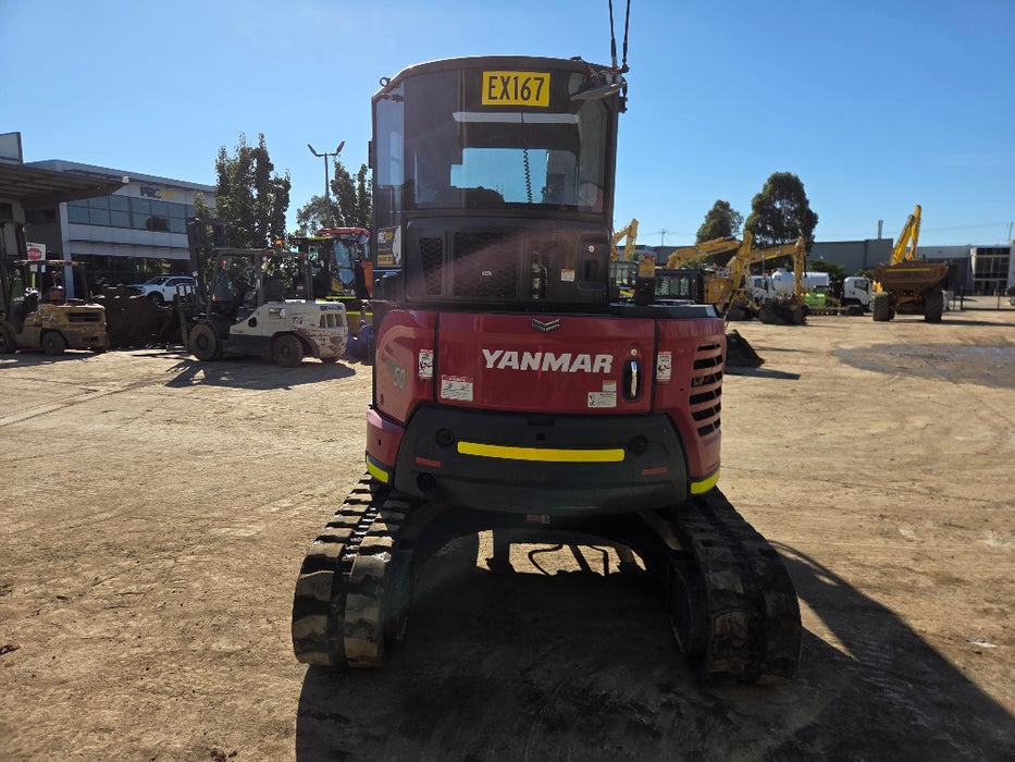 2022 YANMAR VIO50-6 5T EXCAVATOR (EX167) WITH CAB, HITCH, BUCKETS, 2015 HOURS