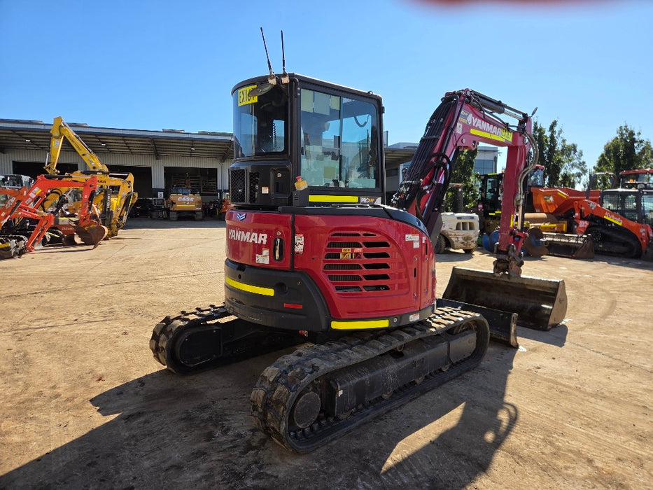 2022 YANMAR VIO50-6 5T EXCAVATOR (EX167) WITH CAB, HITCH, BUCKETS, 2015 HOURS