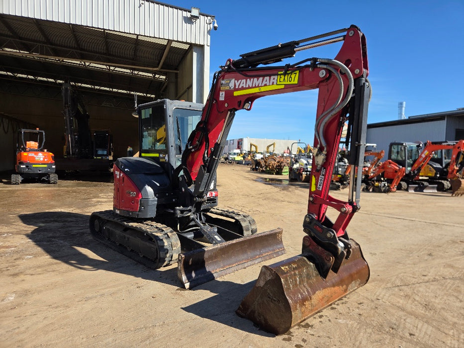 2022 YANMAR VIO50-6 5T EXCAVATOR (EX167) WITH CAB, HITCH, BUCKETS, 2015 HOURS