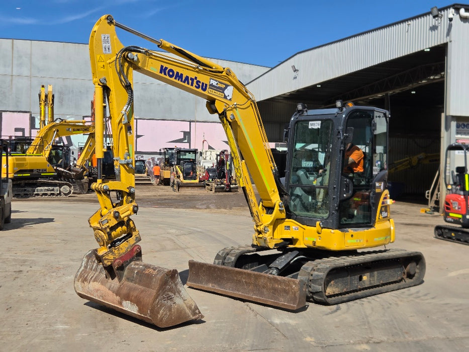 2022 KOMATSU PC55MR-5 5.5T EXCAVATOR (M876) WITH TILT HITCH, 1425 HOURS