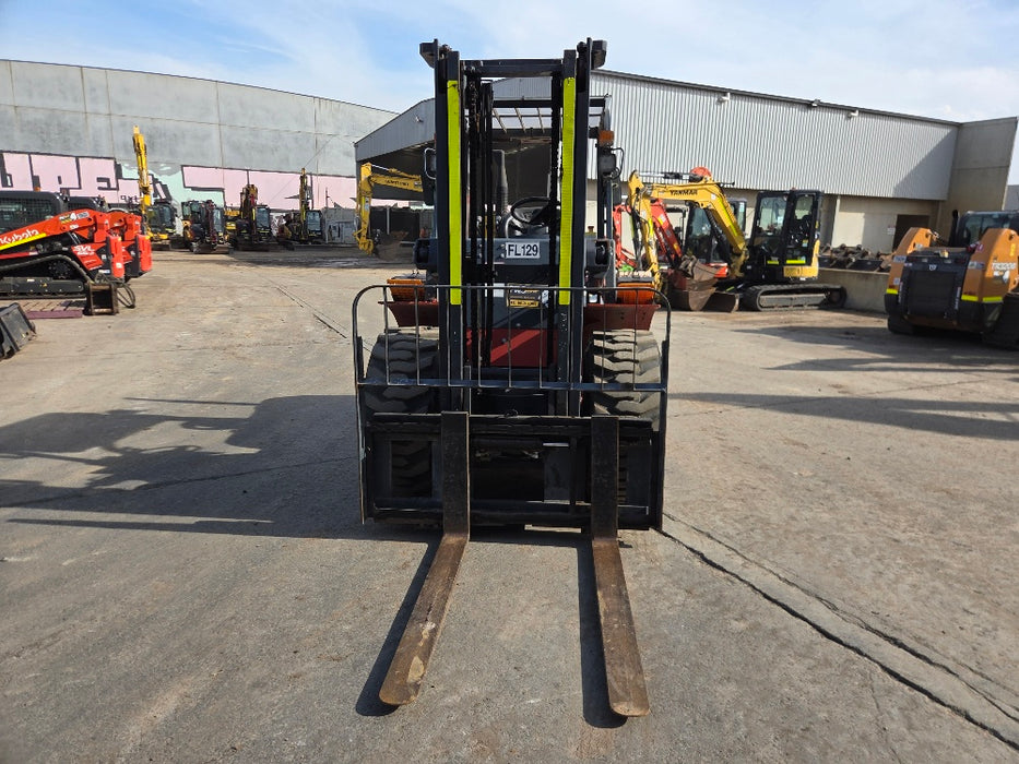 2022 HELI 3T ALL TERRAIN DIESEL FORKLIFT (FL129) WITH 885 HOURS