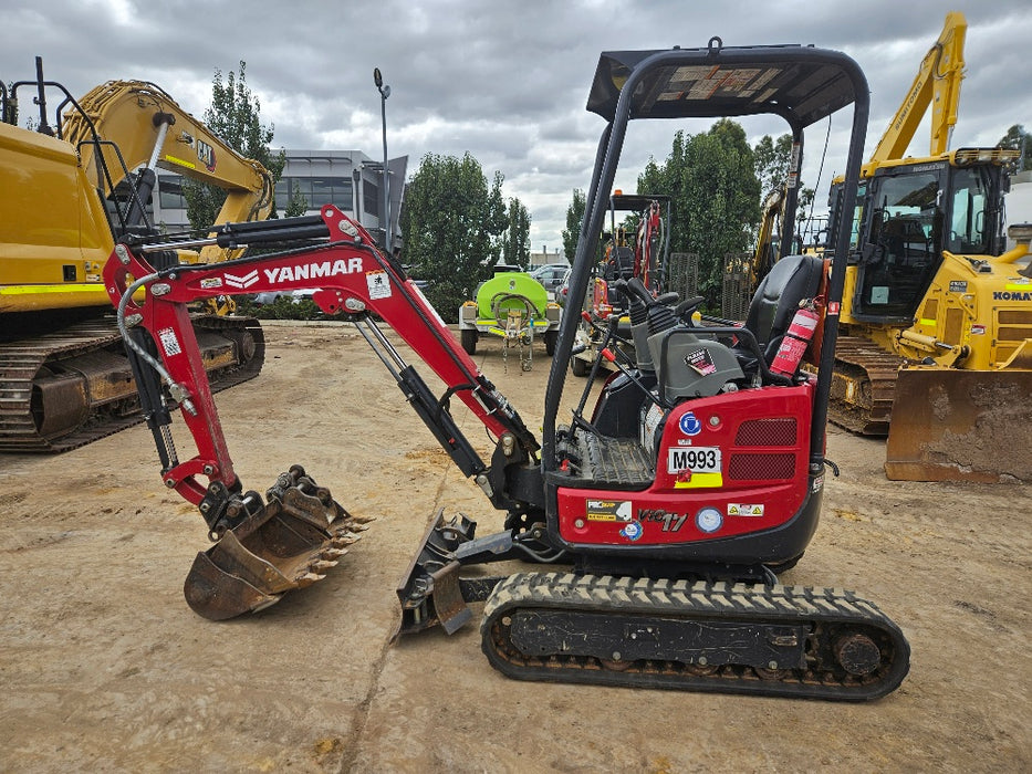 2023 YANMAR VIO17 1.7T EXCAVATOR (M993) WITH LOW 850 HOURS