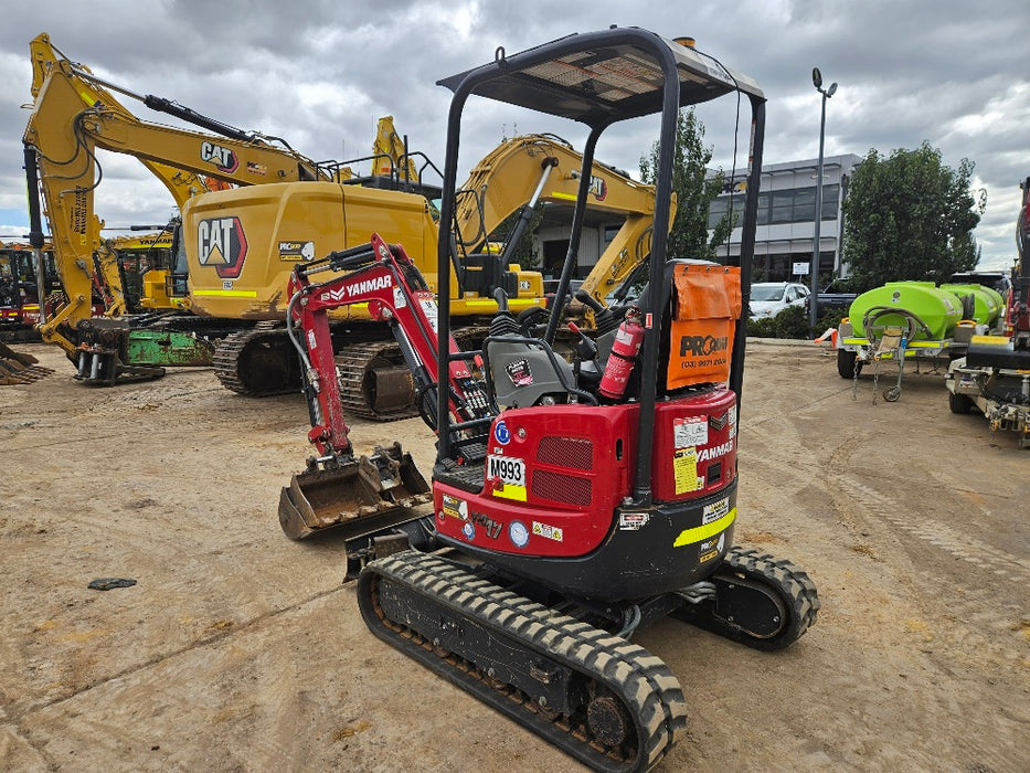 2023 YANMAR VIO17 1.7T EXCAVATOR (M993) WITH LOW 850 HOURS