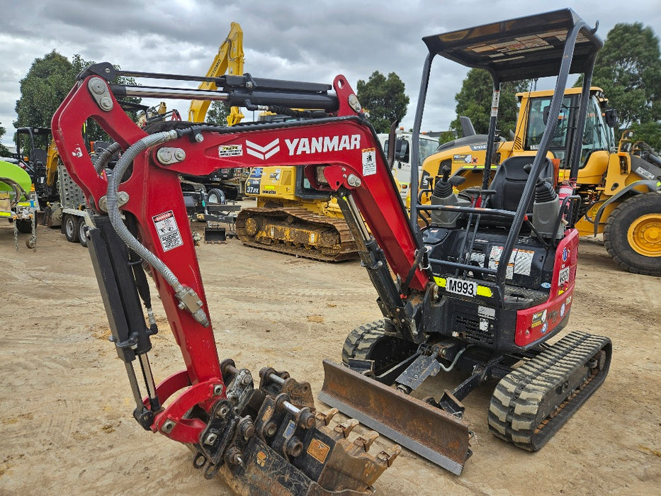 2023 YANMAR VIO17 1.7T EXCAVATOR (M993) WITH LOW 850 HOURS