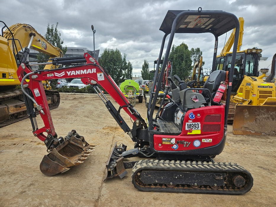 2023 YANMAR VIO17 1.7T EXCAVATOR (M993) WITH LOW 850 HOURS