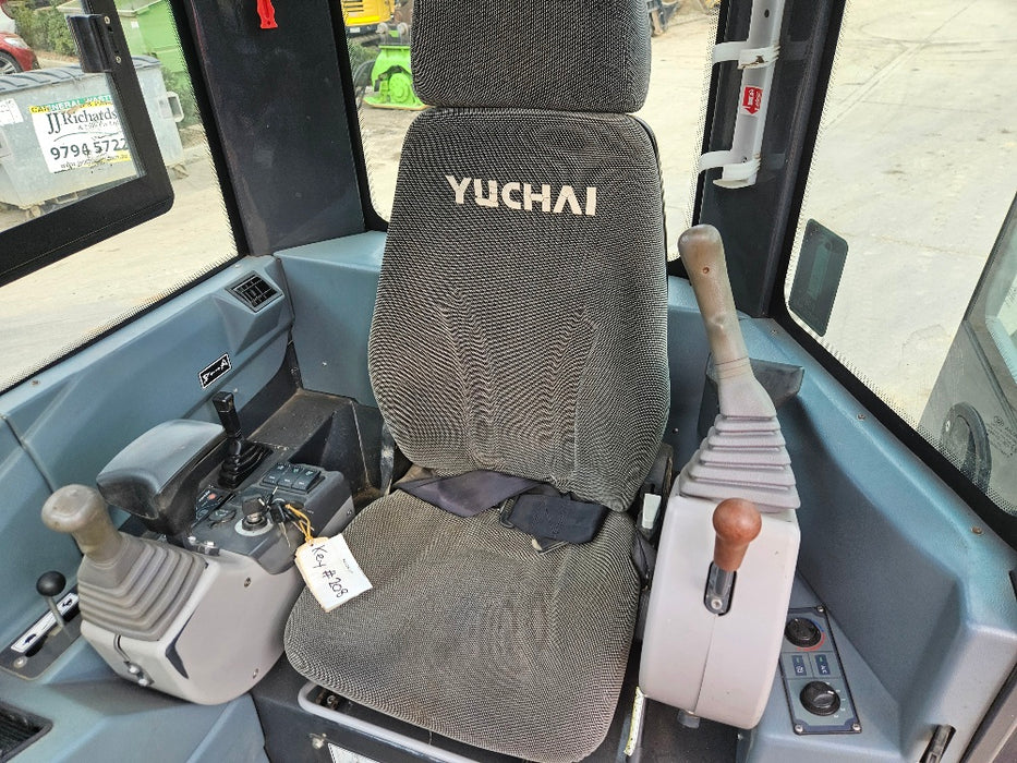 2022 YUCHAI YC35SR 3.8T EXCAVATOR WITH TILT HITCH, BUCKETS, A/C CAB, 785 HOURS