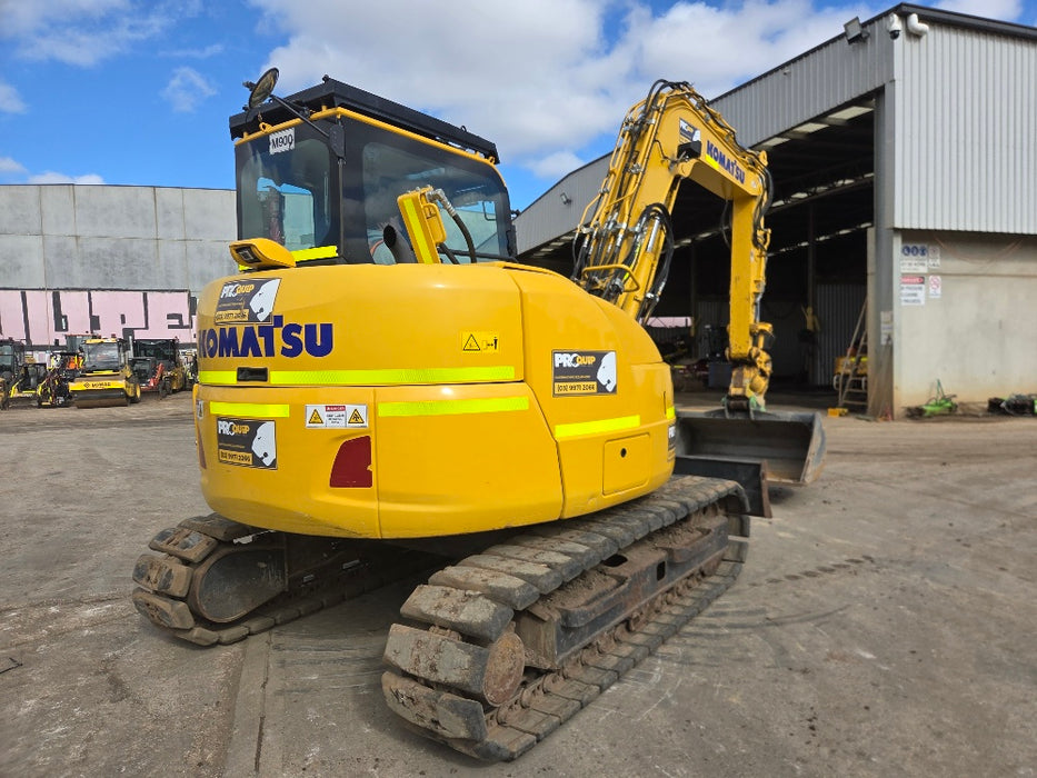 2022 KOMATSU PC88MR-10 9T EXCAVATOR (M900) WITH TILT HITCH AND 2300 HOURS