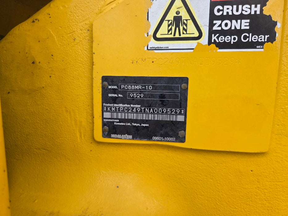 2022 KOMATSU PC88MR-10 9T EXCAVATOR (M900) WITH TILT HITCH AND 2300 HOURS
