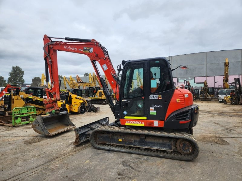 2023 KUBOTA KX080 8.4T EXCAVATOR (M999) WITH TILTING HITCH, 1200 HOURS