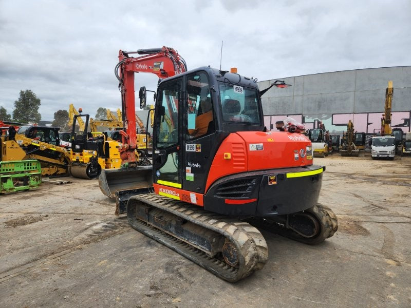 2023 KUBOTA KX080 8.4T EXCAVATOR (M999) WITH TILTING HITCH, 1200 HOURS