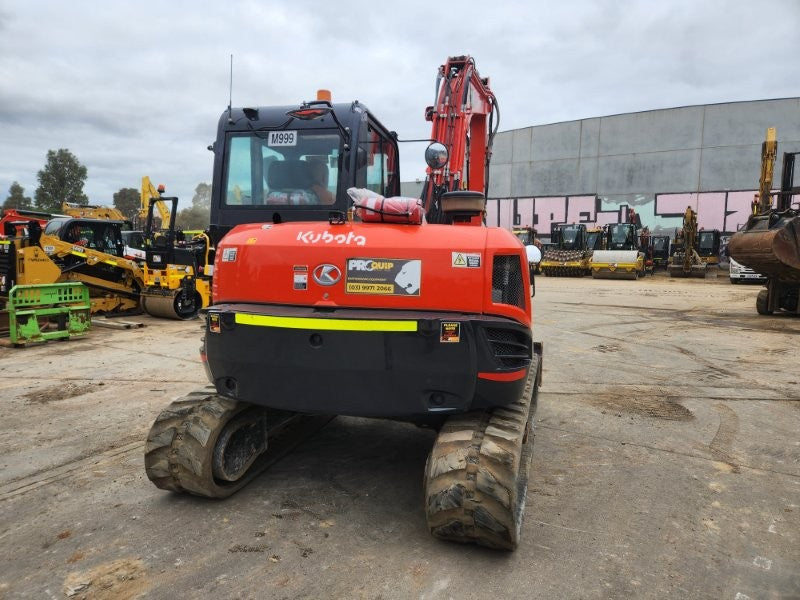 2023 KUBOTA KX080 8.4T EXCAVATOR (M999) WITH TILTING HITCH, 1200 HOURS
