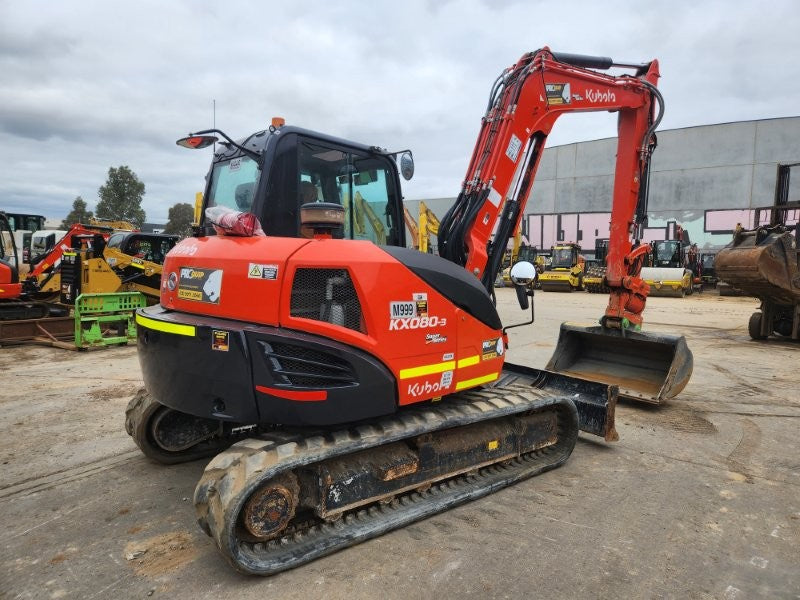 2023 KUBOTA KX080 8.4T EXCAVATOR (M999) WITH TILTING HITCH, 1200 HOURS