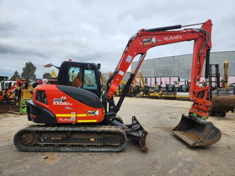 2023 KUBOTA KX080 8.4T EXCAVATOR (M999) WITH TILTING HITCH, 1200 HOURS