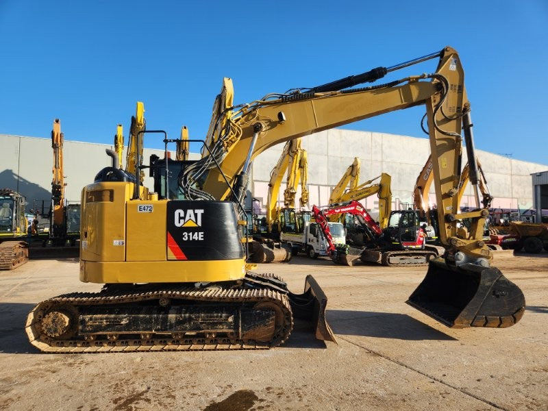 2017 CAT 314ECR 15T EXCAVATOR (E472) WITH HITCH, BUCKETS AND 3955 HOURS