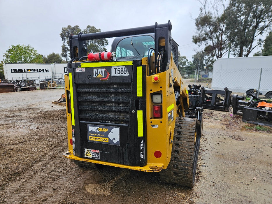 2022 CAT 259D3 TRACK LOADER (T589) WITH HI-FLOW, 4 IN 1 AND 1140 HOURS