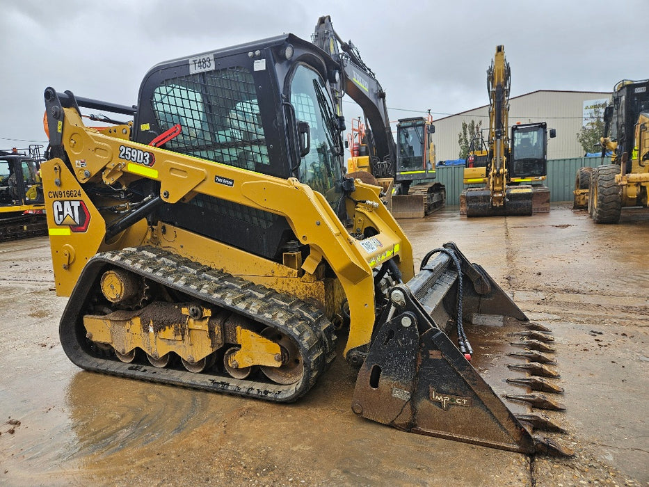 2021 CAT 259D3 TRACK LOADER (T483) WITH 4 IN 1 BUCKET, 1672 HOURS