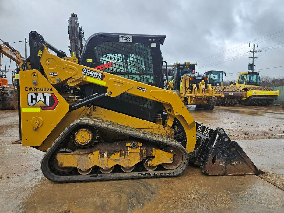 2021 CAT 259D3 TRACK LOADER (T483) WITH 4 IN 1 BUCKET, 1672 HOURS