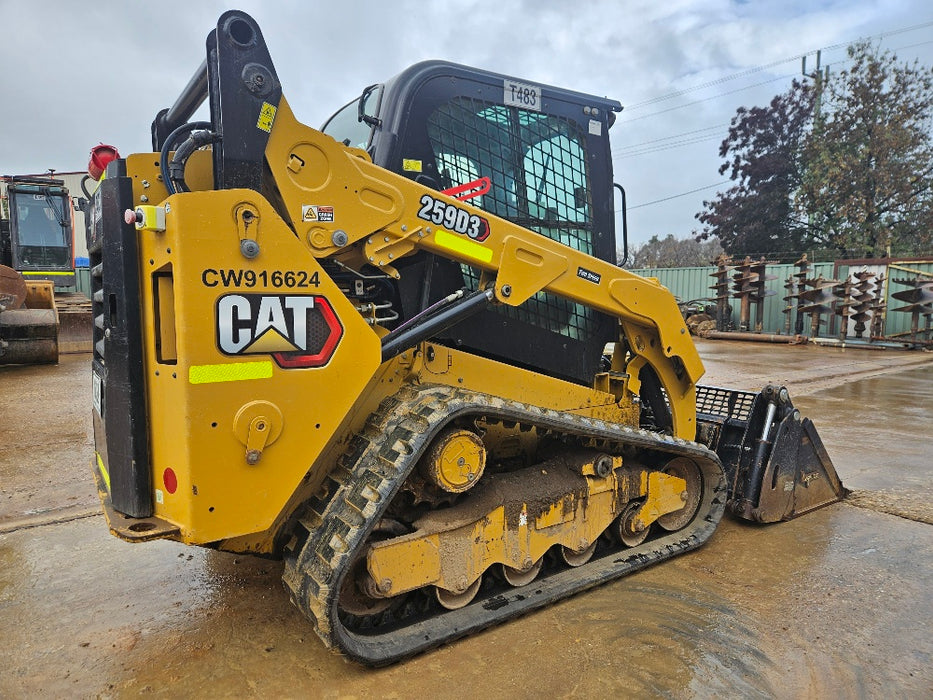 2021 CAT 259D3 TRACK LOADER (T483) WITH 4 IN 1 BUCKET, 1672 HOURS