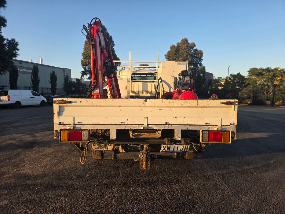 2013 ISUZU NPR 300-MEDIUM SERVICE TRUCK WITH CRANE AND COMPRESSOR