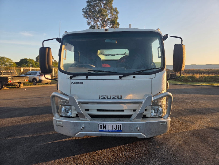 2013 ISUZU NPR 300-MEDIUM SERVICE TRUCK WITH CRANE AND COMPRESSOR