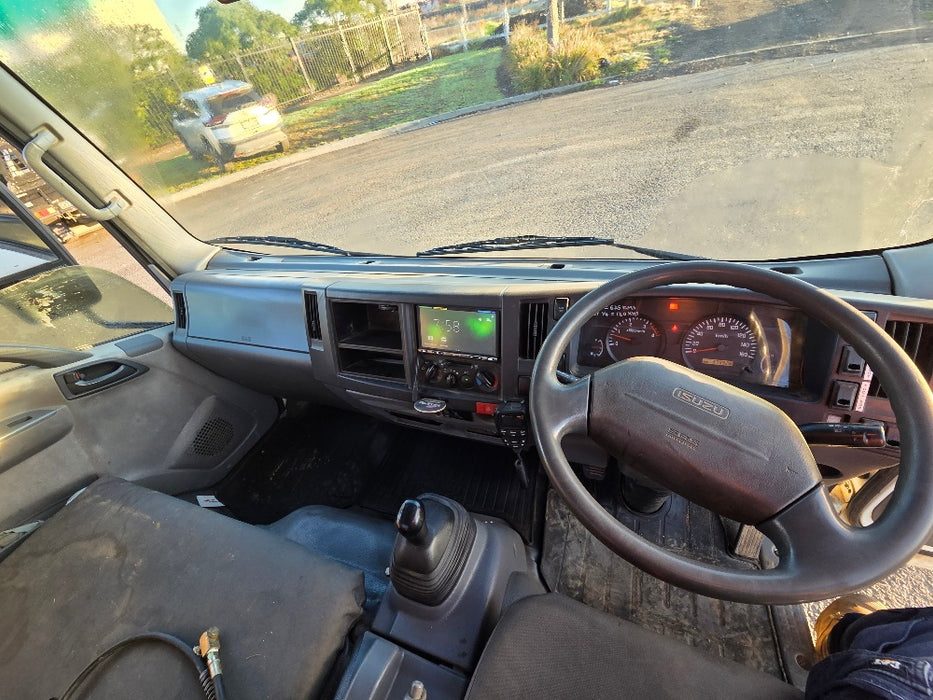 2013 ISUZU NPR 300-MEDIUM SERVICE TRUCK WITH CRANE AND COMPRESSOR