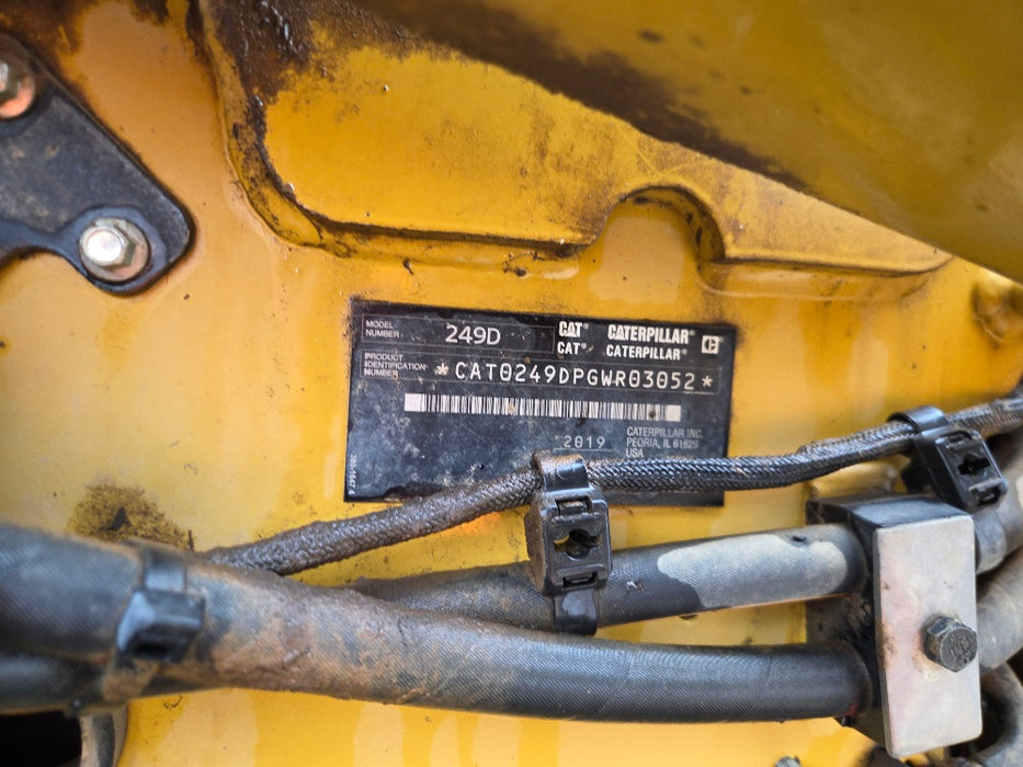 2019 CAT 249D TRACK LOADER (T685) WITH 4 IN 1 BUCKET, CIVIL SPEC, 2237 HOURS