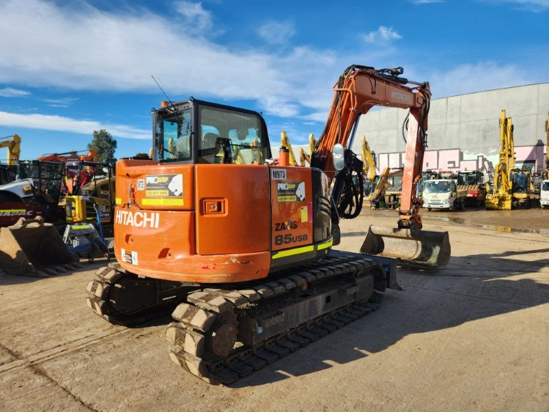 2023 HITACHI ZX85USB-5 8.7T EXCAVATOR (M973) WITH 1780 HOURS