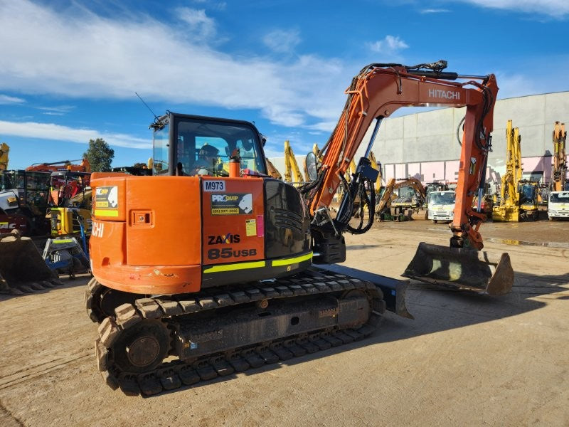 2023 HITACHI ZX85USB-5 8.7T EXCAVATOR (M973) WITH 1780 HOURS