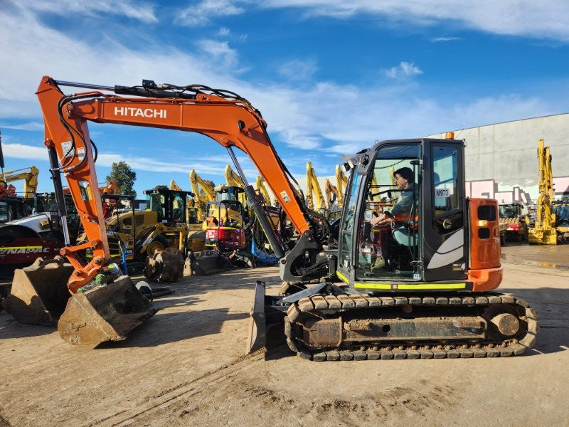 2023 HITACHI ZX85USB-5 8.7T EXCAVATOR (M973) WITH 1780 HOURS